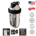 Mirrored Silver 700ml Double Wall Cup - Ideal for Smoothies & Travel