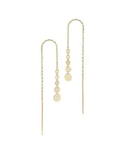 Ember Fine Jewelry 14K Disc Threader Earrings