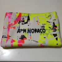 在飛比找蝦皮購物優惠-APM MONACO塗鴉手拿包