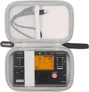 Hard Storage Travel Case, for Korg TM60BK Tuner Metronome and Accessories