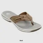Clarks Women's Brinkley Jazz SAND Flip-Flop Size US 11-W (0009) WIDE WIDTH NEW