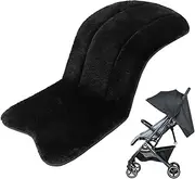 Pram Liners - 76 X 37CM Winter Pushchair Liner, Warm Stroller Padding Seat Liners, Soft & Non-Slip Faux Thick Sheepskin Pram Liners
