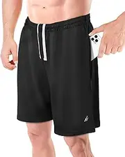 [NY Threads] Men's Athletic Shorts Quick Dry Loose-Fit Lightweight Running Workout Gym Shorts with Pockets
