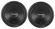 2) Rockford Fosgate PRIME R2D4-12 500W 12" Dual Car Subwoofer Bundle Package