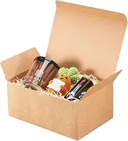 UnicoPak 18Pcs Gift Boxes 9x6x4 Inches, Kraft Gift Boxes with Lids for Presents, Brown Gift Box for Birthday Wedding Bridesmaid Proposal Holidays Christmas
