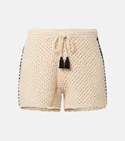 [The Upside] The Upside Luminary Hali crochet cotton shorts AU 6 beige
