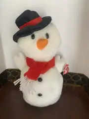 TY Beanie Buddies SNOWBALL the Snowman 12" Plush Toy NWT 2001 Christmas