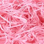 100g Pink Shredded Tissue Paper for Gift Boxes, Dust-free Pink Shredded Paper for Hampers, Soft to the Touch, Ideal Hamper Filling & Packaging Filler