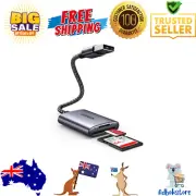 USB SD/TF Card Reader – Dual Slot Adapter for PC & Memory Cards
