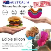 Adjustable Burger Holder Silicone Reusable Hamburger Holder Box Easy To Clean NJ