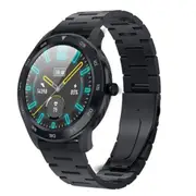 1.3 inch TFT Color Screen Stainless Steel Watchband Smart Watch, Support Call Reminder /Heart Rate Monitoring /Blood Pressure Monitoring /Sleep Monitoring(Black)