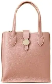[Samantha Thavasa] 00032320135191 Tote Bag, Circle Motif Square Leather Tote Bag, Small Size