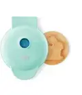 Dash Mini Waffle Maker Non Stick 4" Surface Waffles, Hash Browns Aqua Bunny NEW