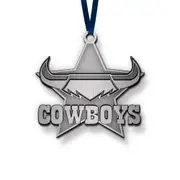 North Queensland Cowboys NRL Metal Christmas Tree Ornament Decoration