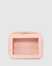 Light Pink Mina Multi Compartment Cosmetic Case
