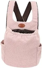 yuksok Pet Carrier Backpack Small Dog Carrier Unique Portable Pet Supply, Dog Front Pack Kitten Dog Bag for Camping Cycling Outdoor, Pink