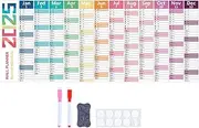 A1 Wall Planner, 2025 Wall Calendar, Yearly Planner 2025, Full Year Planner, Academic Wall Calendar, Complete yearly planner Large and visible Includes pen and eraser for Student Family School home