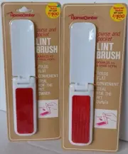 2 Vintage HomeCenter Travel Clothes Brush Folding Lint Brush NOS Purse or Pocket