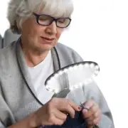 Magnifying Glass with Light for Reading: 5X Hands Free Magnifier for Neck Wear