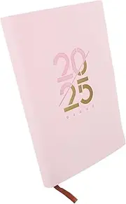 Luxury A5 Planner Daily Study Planner Notebook Cute Weekly Scheduler 2025 Academic Organizer Writing Journal