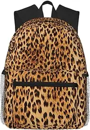 [EdWal] Leopard Print print Business Laptop Backpack For Men,Travel Backpack College Backpacks for 15.7 Inch, Black, One Size