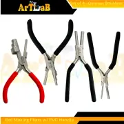 4PK Jewelry Loop Forming Wire Bending Pliers, Round Nose & PVC Handle Sleeves