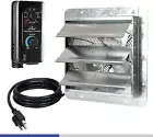 Automatic Shutter Exhaust Fan 10in with Thermostat and Variable Speed Controller