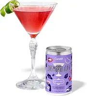Curatif Savile Row Cosmopolitan - 21.4% ABV - Pack of 4 Ready to Serve Cocktails - 130ml each
