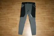 SECOND SKIN MEN'S QUATROFLX COMPRESSION TIGHTS LEGGINGS*BLACK/GRAY*XXLG