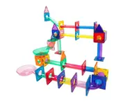 69 PCS Magnetic Tile Marble Run Toy Play Set Building Block Car Track XMAS