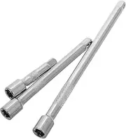 ANDRESLAD 3pcs Chrome Vanadium Steel Socket Connecting Rod Set Extension Wrench Bar Set 1/4in Fly Fishing Rods
