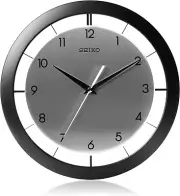 Seiko 11" Brushed Metal Wall Clock