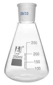 Eisco Labs 250ml Conical Flask with 29/32 Joint - Borosilicate Glass