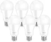 Lepro E27 Screw Bulbs 100W Equivalent, Warm White 2700K E27 LED Bulb, 13.5W 1521LM Edison Screw LED Light Bulb Super Bright, Energy Saving E27 Bulbs, Non Dimmable, Pack of 6