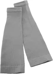 LAPYAPPE 1Pair Elastic Calf Compression Sleeves for Men Stylish Solid Color Leg Support for Soccer Basketball and Hiking Breathable Durable Comfortable Calf Stockings Grey