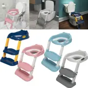 Potty Training Toilet With Soft Seat and Step Stool Ladder For Kids & Toddlers