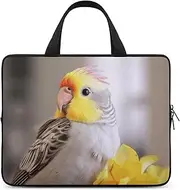 Laptop Case Sleeve Shockproof Computer Carrying Bag Cute Cockatiel Laptop Bag Tote Lightweight Notebook Case Cover Traveling Briefcase Handle Bags for Travel Business 17inch, Cute Cockatiel, 17inch