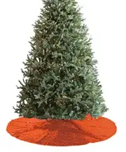 Sequin Tree Skirt 60 Inch Orange Christmas Tree Skirt Sparkle Fabric Tree Ski...