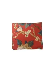 Red Floral Table Runner 12x50 Handmade New