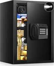 3.1 Cub Fire Proof Safe for Home Documents, Anti-Theft Fireproof Safe Box with P