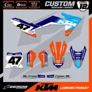 KTM 50 65 MOTOCROSS GRAPHICS CUSTOM MX GRAPHICS DECALS SX50 SX65 FADE BLU
