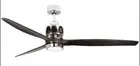 Craftmade 52" SON52CH Sonnet Chrome-Black DC Motor Remote LED Light Ceiling Fan