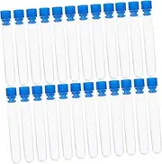 50pcs Plastic Test Tubes Caps 12x75mm Storage Containers for Scientific Experiments Plant Propagati