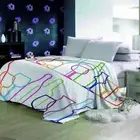 Sword Color Wrench Line Light 3D Warm Plush Fleece Blanket Picnic Sofa Couch