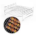 Air Fryer Rack Oven Cooling Shelf Skewers Baking Tray for Baking Pizzas