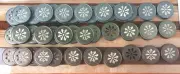 39 Daisy Cut Vented Mason Jar Lids Daisy Lids Ball Mason Jar Lids LOT 3 Colors