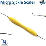 Dental Micro Sickle Scaler Silicone Handle Periodontal Calculus Remover Tool