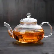 Glass Teapot with Removable Infuser, 20.3 OZ, Stovetop Safe for Loose Leaf Tea