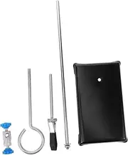 VILLFUL Laboratory Support Stand with Flask Clamp and Funnel Holder Metalware for Safe and Efficient Experimentation Easy to Assemble Lab Equipment