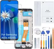 H&LYCYJ Display Screen for Samsung Galaxy A02s A025F A025F/DS A025G LCD Screen Replacement Assembly Kit with Frame